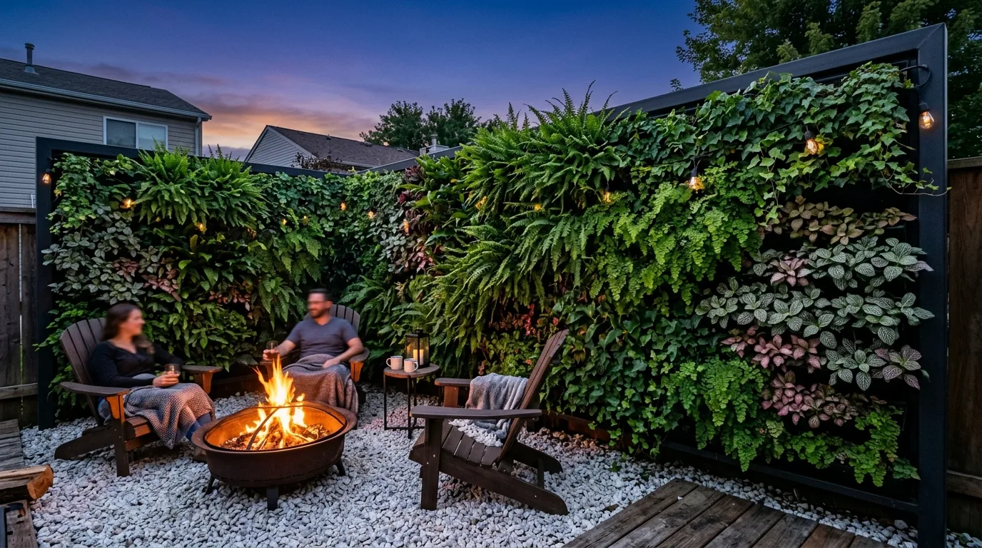 Flower-Focused Enclosed Garden